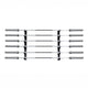 AmStaff Fitness TR305B Wall Mount Bars Storage Rack