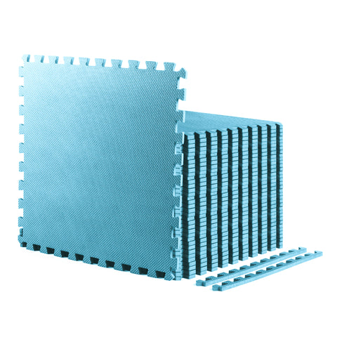 Sky Blue Heavy-Duty Interlocking Foam Mat