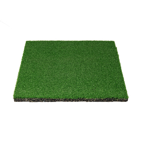 Artificial Turf Tile with 20mm Rubber Underpad - 20" x 20"